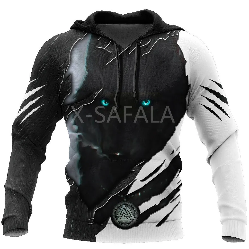 

Толстовка унисекс с 3D-принтом «Темный волк»