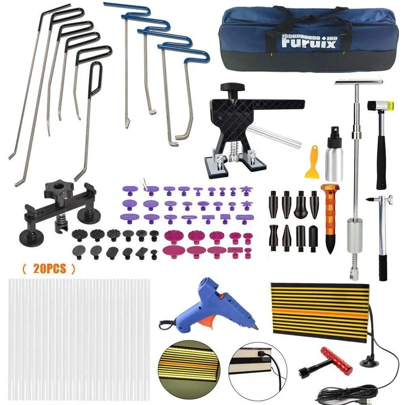 

Fruxin Car Dent Remover Kit Paintless Dent Repair Kit - Dent Remover Tools for Car Hail Damage Dent & Ding Removal Car Repair