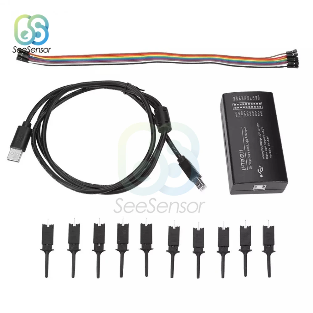 Виртуальный осциллограф I2C SPI CAN Uart LHT00SU1 логический анализатор