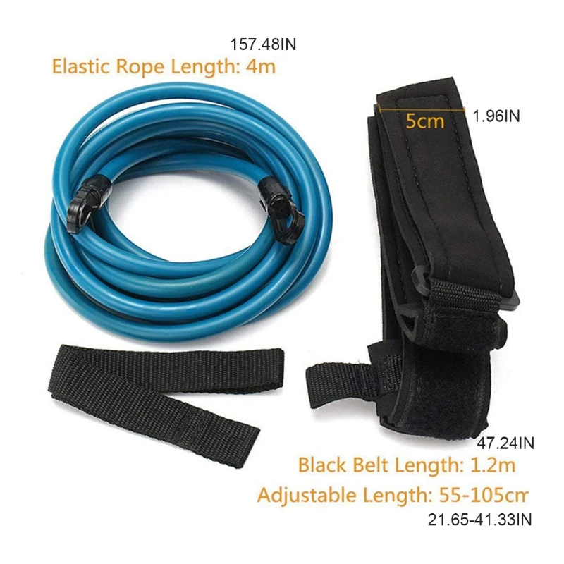 

Static Swim Belt Swim Bungee Cord Strap for Adults Kids Black/Blue/Green/Yellow N0PC