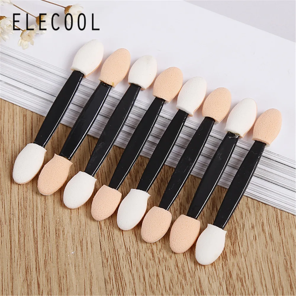 10 шт./компл. двухсторонние кисти для теней век Губка голова тени макияж