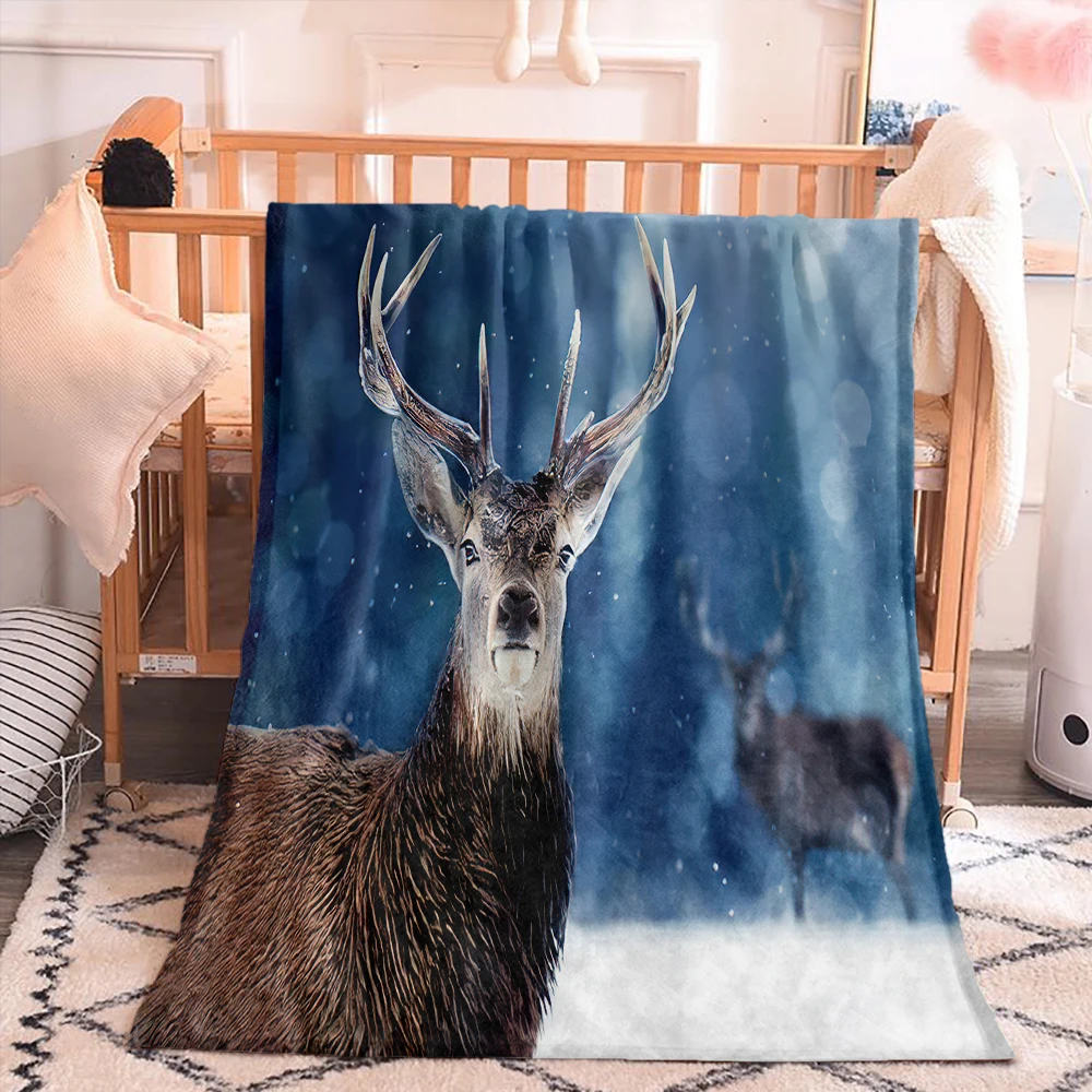 

Одеяло зимнее теплое с ворсом и мехом в виде животных