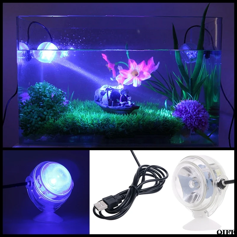 Красочный RGB светодиодный погружной Светодиодный точечный светильник для аквариума с дистанционным управлением, подводная лампа с европейской вилкой 110-240 В