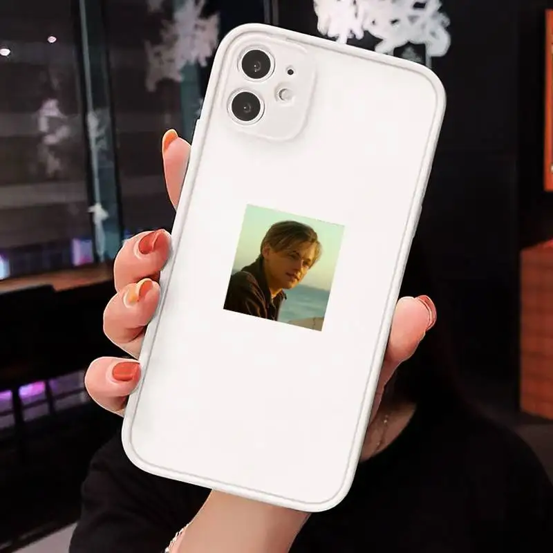 

American actors Leonardo DiCaprio Aesthetic Phone Cases matte transparent For iphone 7 8 11 12 plus mini x xs xr pro max cover