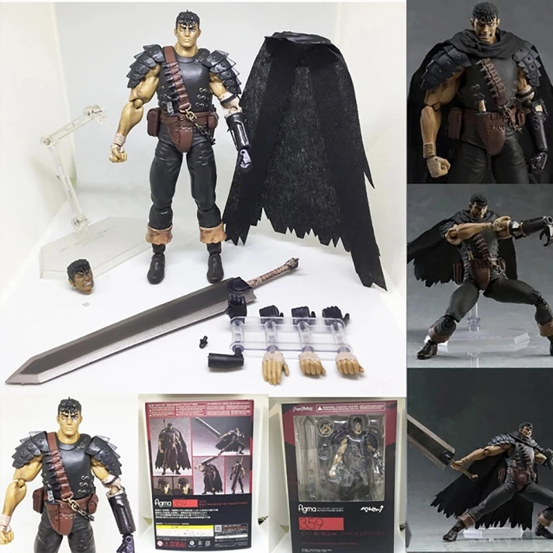 

Figma 359 Berserk кишки экшн-фигурка черный меч Коллекционная модель игрушки
