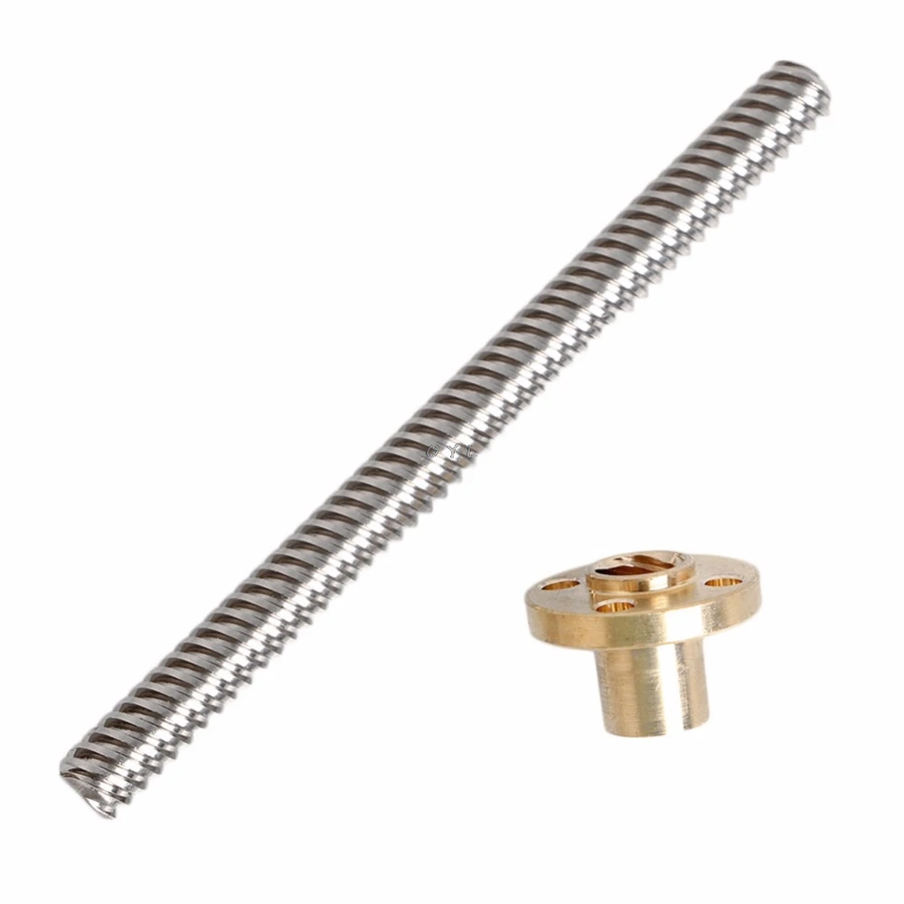 8 мм Acme резьбовой стержень из нержавеющей стали Leadscrew + T8 гайка для ЧПУ 3D принтера