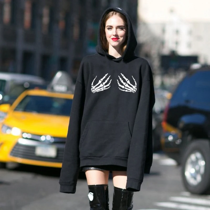 Осенняя Толстовка 2019 женские корейские облегающие уличные белые толстовки с