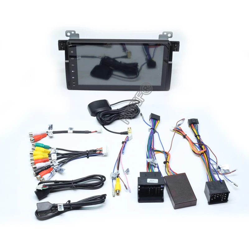 IPS матрица Android 10 9 дюймов четырехъядерный 2Din автомобильный DVD для BMW E46 318 325 320