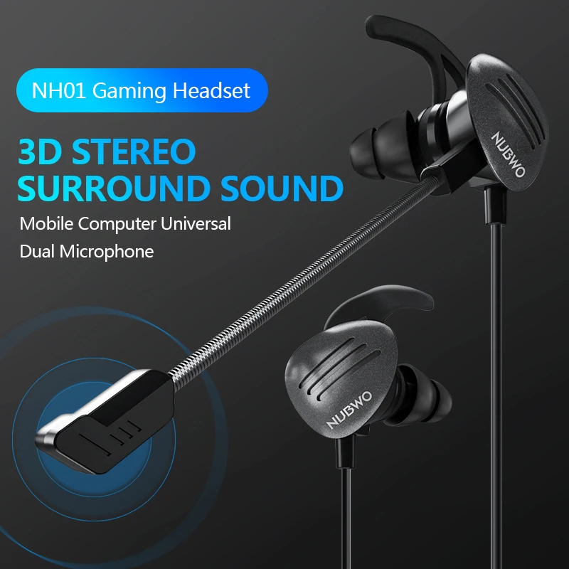 3D Stereo Sound Gamer Headphone with Wired Volume Control Microphone Gaming Headset Suitable for Computer Smart Phone Tablet | Электроника