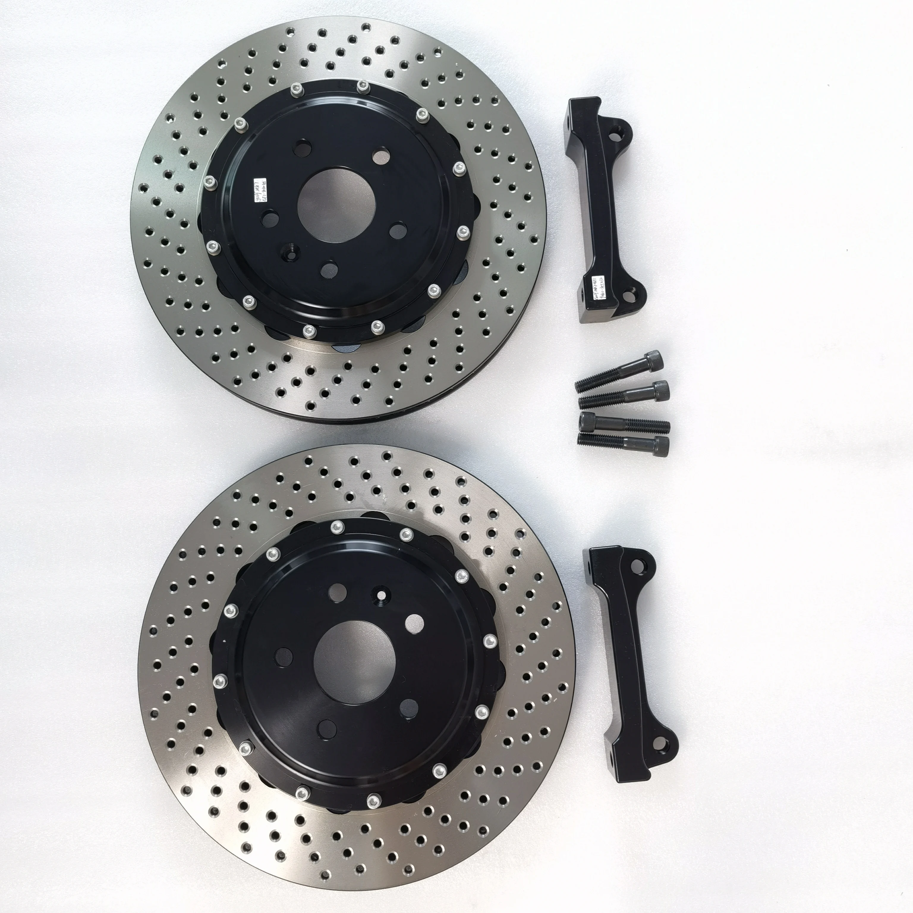 Тормозной диск с отверстиями 370*36 мм колокольчиками и кронштейном для JK9560