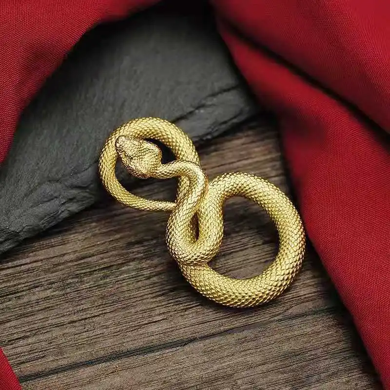 

Медная змея со знаками Зодиака маленькие украшения настольные украшения Wang Cai Ling змея кобра доставка Счастливая медная змея