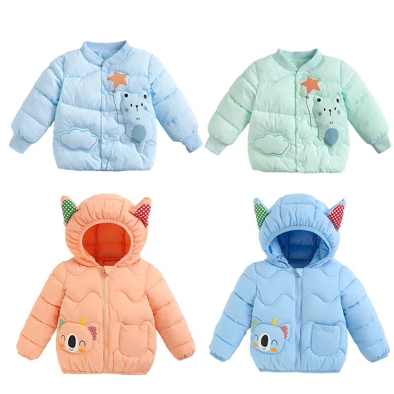 

Пуховик для маленьких девочек, утепленная Детская куртка, пальто, новая зимняя верхняя одежда для мальчиков, детская одежда, Детские Зимние ...