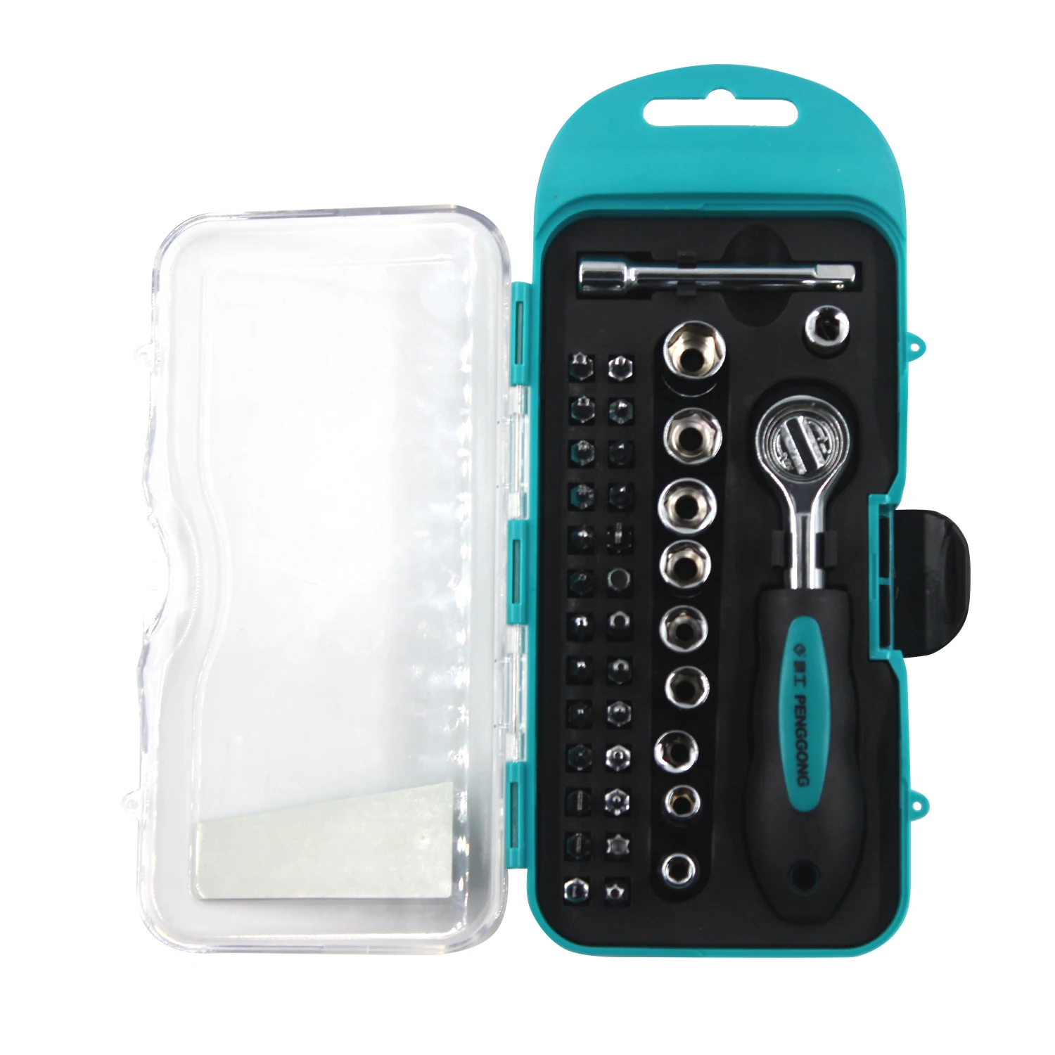 38 шт. Трещоточный ключ гаечный Отвертка набор метрических 1/4 диск с 26 штук