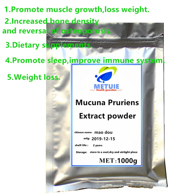 Органический экстракт Mucuna Pruriens 98% L-Dopa порошок блеск для лица фестивальный Топ ahcc