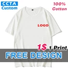 Футболки на заказ вышивальный логотип с круглым вырезом с короткими рукавами с принтовым дизайном и надписью персонализированные брендовые текст 