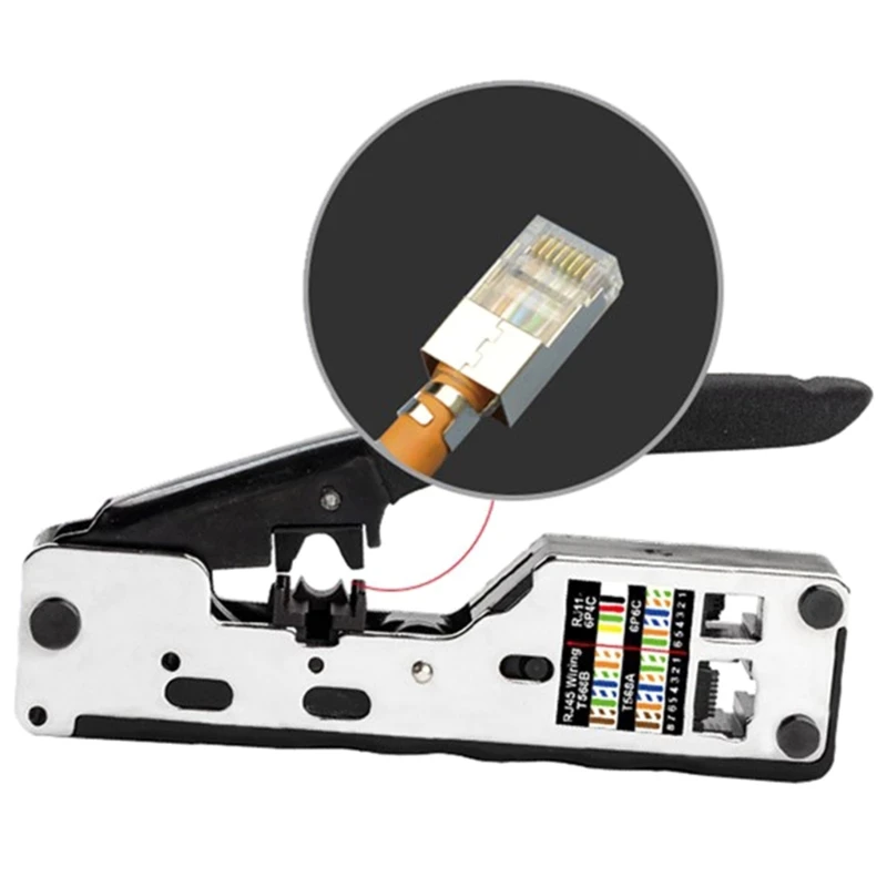 2021 new rj45 clips network tool cable crimper ethernet wire cutter cat7 cat6a cat6 cat5 free global shipping