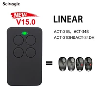 latest 4 button multi frequency garage door remote control transmitter compatible with linear act 31b act 34b act 31dh act 34dh