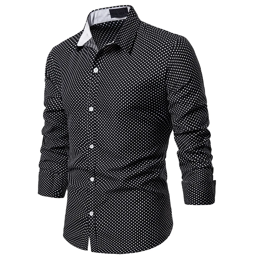 Adisputent Chemise Slim Fit Повседневная рубашка с рисунком гусиные лапки Мужская модная