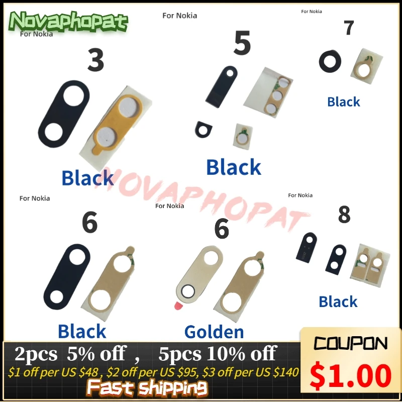 Novaphopat черная Новая Большая задняя камера стеклянный объектив для Huawei Honor 8X 9 lite play