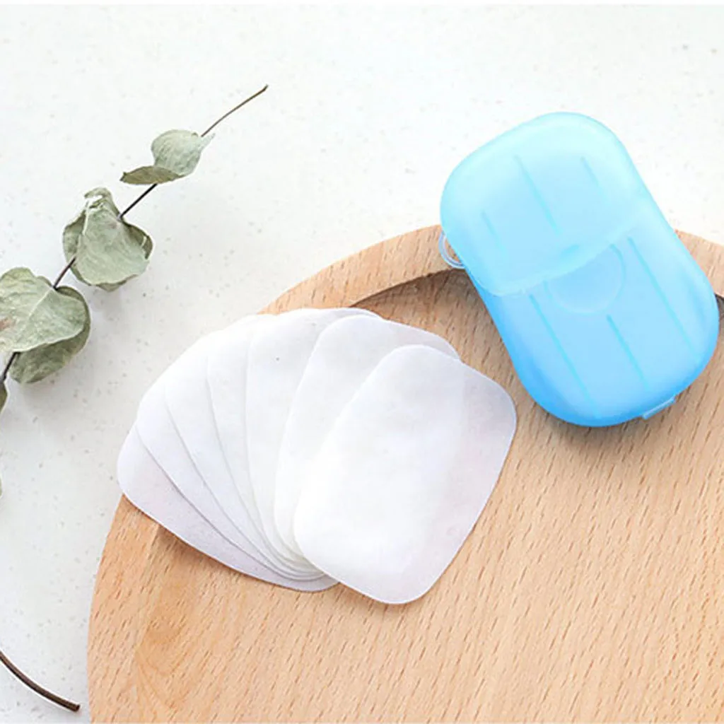 

Kitchen Tools 1 Boxes Travel Mini Soap Toilet Paper Outdoor Disposable Hygiene Soap Tablet Hand Kitchen Accessories For Bathroom