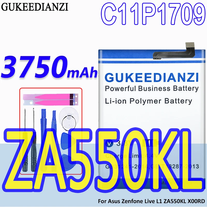 

Аккумулятор большой емкости GUKEEDIANZI C11P1709 3750 мАч для Asus Zenfone live L1 ZA550KL X00RD