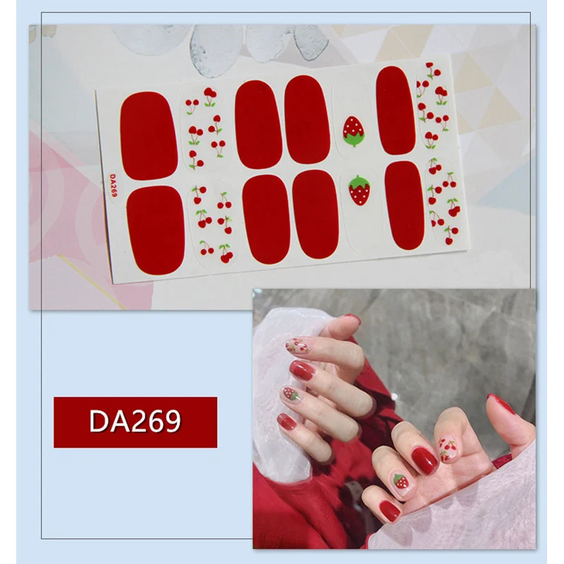 Водостойкая наклейка для ногтей с защитой окружающей среды самоклеющаяся лак