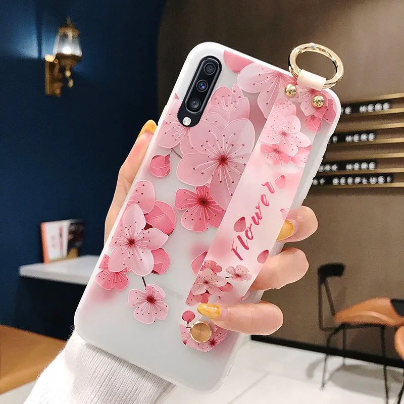 SoCouple Мягкий ТПУ чехол для Samsung Galaxy S8 S9 S10 плюс A20 A30 A40 A50 A60 A70 Note 8, 9, 10, плюс автомобильный держатель телефона ремешок чехол