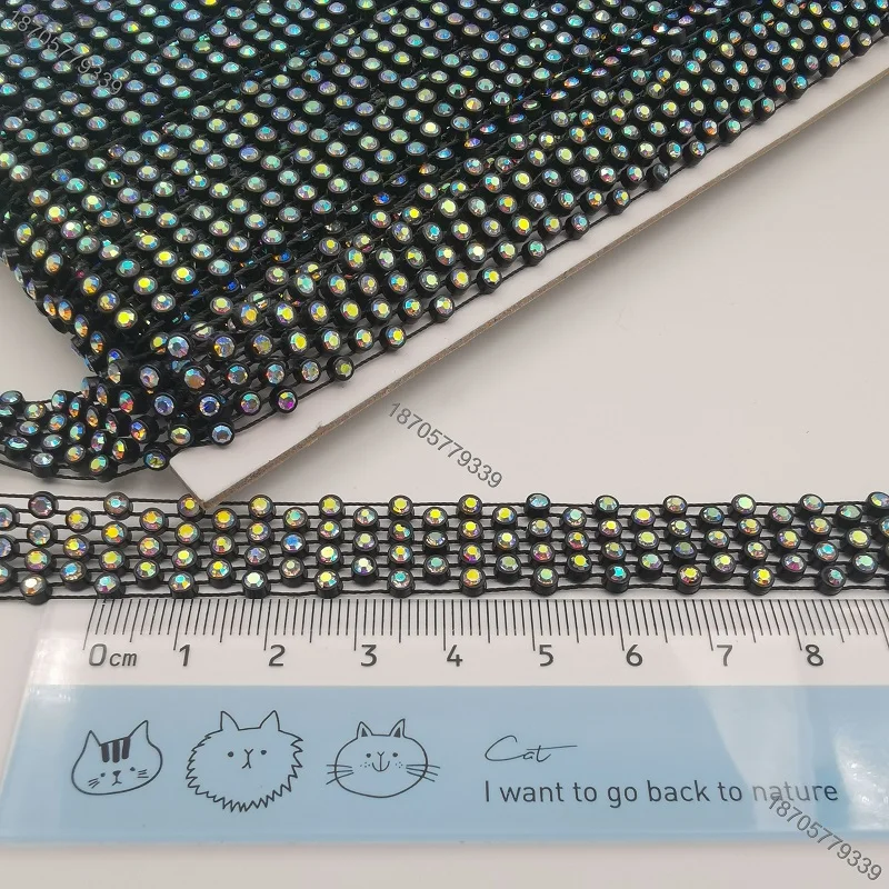 

Сетка ss8 3-4, отделка стразами страз, 10 ярдов в упаковке, SS8