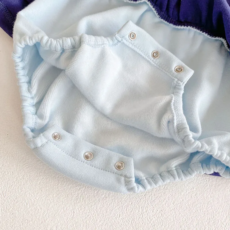 

New Autumn Newborn Baby Girl Clothes Cotton Baby Girl Dress Bodysuits Winter Plus Velvet Baby Girl Jumpsuit Outfits