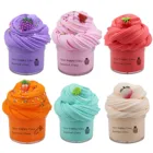 DIY Поставки слаймов фруктовый слайм, ароматерапия под давлением, детская игрушка, сжимаемая мягкая и медленно восстанавливающая форму полимерная игрушка-антистресс