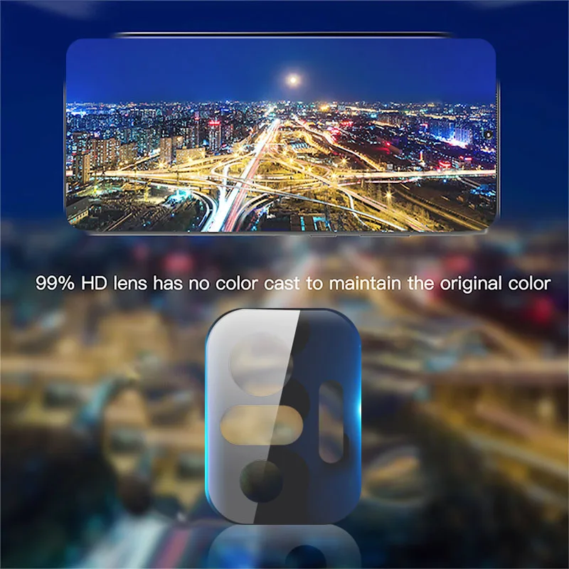 

1-2Pcs 3D Black Lens Camera Protector Glass For Redmi Note 10 Pro Max 10s camera lens protective glass for Redmi K40 Pro Plus