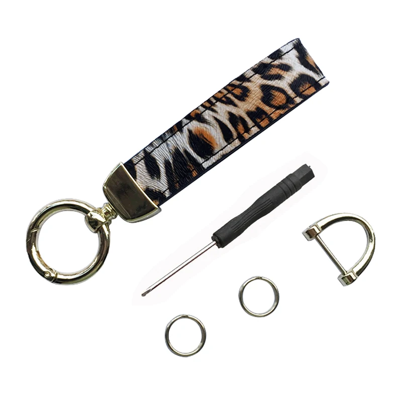 High Quality Leopard Pattern PU Leather Car Keychain Suitable For Key Remote Control Lovers Friends Gift Wallet | Багаж и сумки