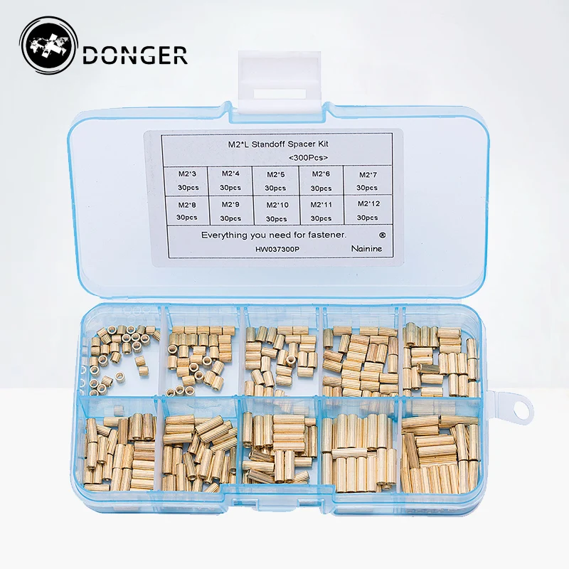 300 шт./компл. M2 * L медная противостоящая прокладка круговой двойной проходной