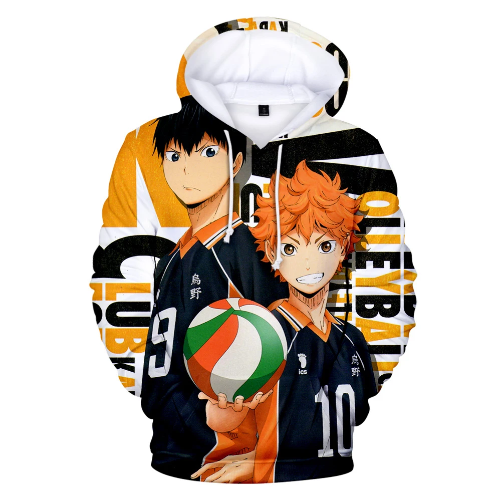 

Горячий 3D комикс Haikyuu! Толстовки с капюшоном для мужчин и женщин, уличная одежда, модная повседневная верхняя одежда в стиле хип-хоп с мультяшным принтом для мальчиков и девочек, осень