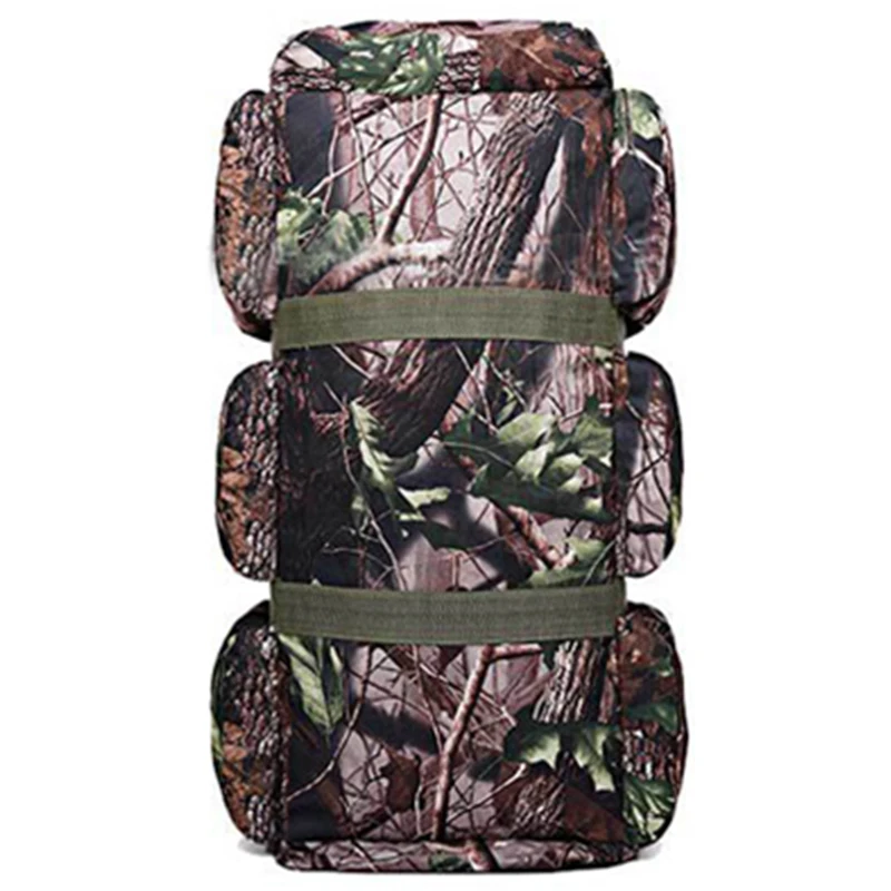 Brown camouflage ABZC-90L большой емкости Открытый походный рюкзак военный тактический пакет камуфляж багажная сумка палатка контейнер для одеяла 9 Po - Цвет: Brown camouflage