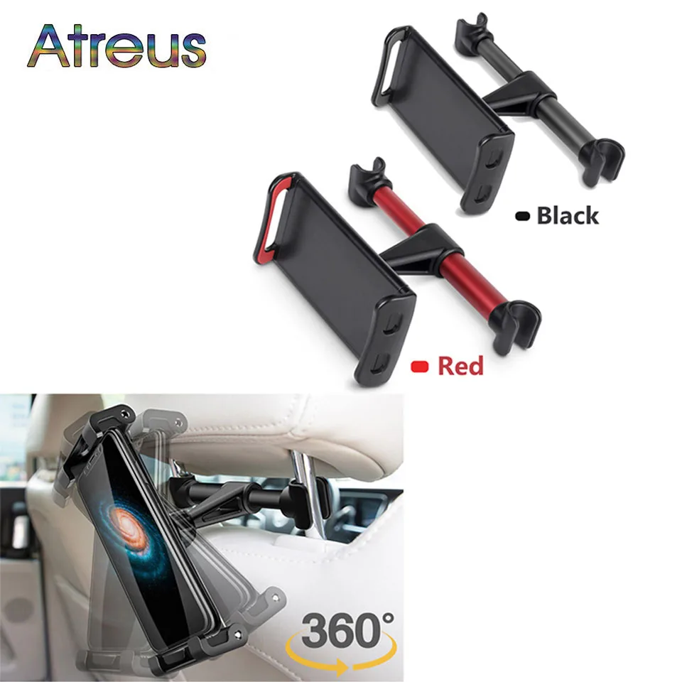 360 Degree Rotating Car Back Seat Headrest iPad Phone Holder for Fiat 500 Mercedes Benz W204 W205 W203 W212 W213 cla W176