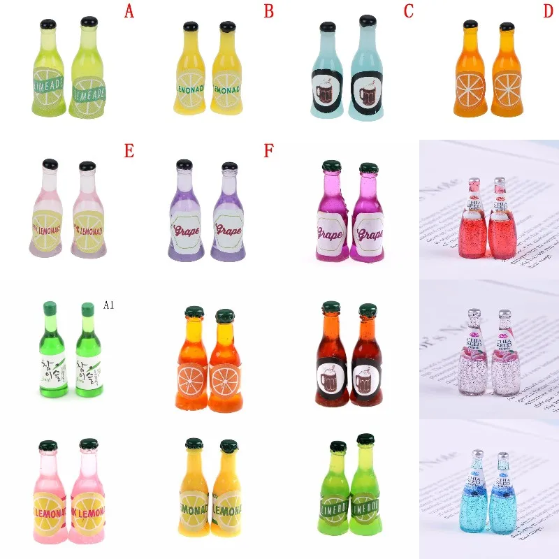 

2 шт./лот мини-бутылка вина из смолы для украшения кукольного дома 1/12 Миниатюрные аксессуары для кукольного домика модель мебели игрушки