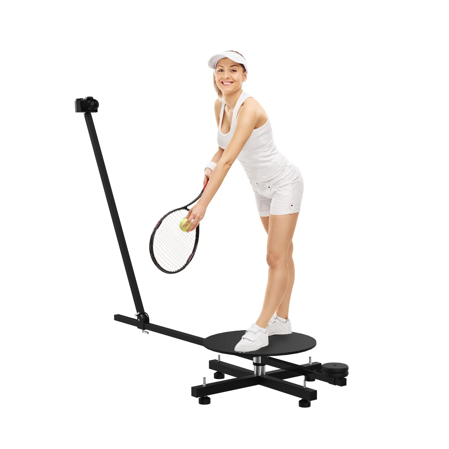 

Nsion black 60cm 360 Degree 3D Rotating Shooting table for Photography Load 150kg ,suit for Shooting people and product