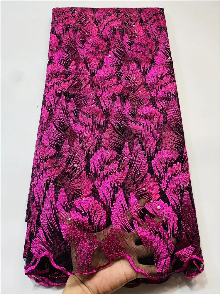 Африканский по низкой цене кружевная ткань высокого качества с белым кружевом