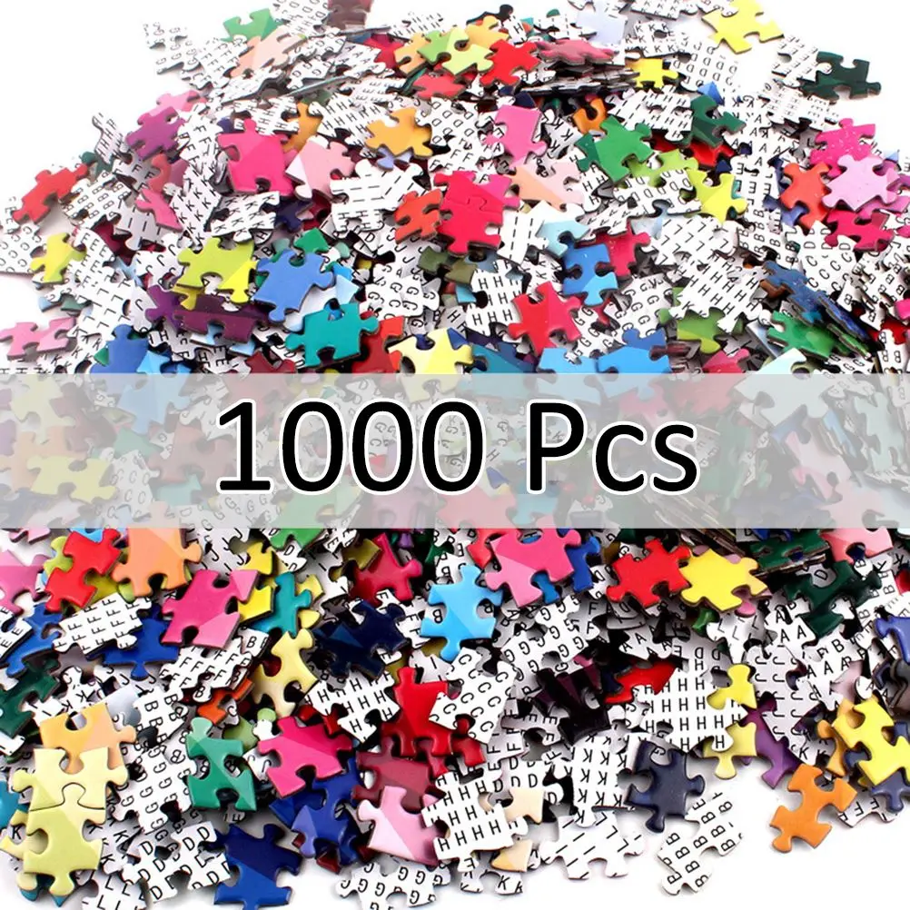 1000 шт. круглая бумажная головоломка мультфильм футбол/Баскетбол для взрослых