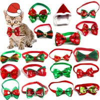 18pcsbag adjustable pet dog cat collar christmas dog pet supplies strap for cat collar dogs accessories pet dog bow tie