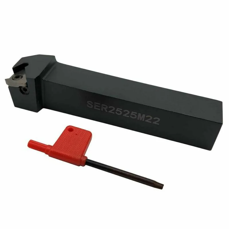 

SER2525M22 Black Tool Holder L-Wrench Right Hand Boring Bar Set For 22ER Insert