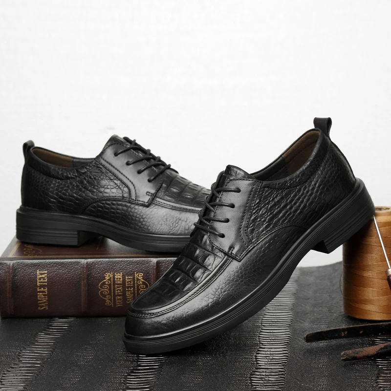 Новые Мужские модельные туфли Роскошные модные кожаные свадебные для жениха