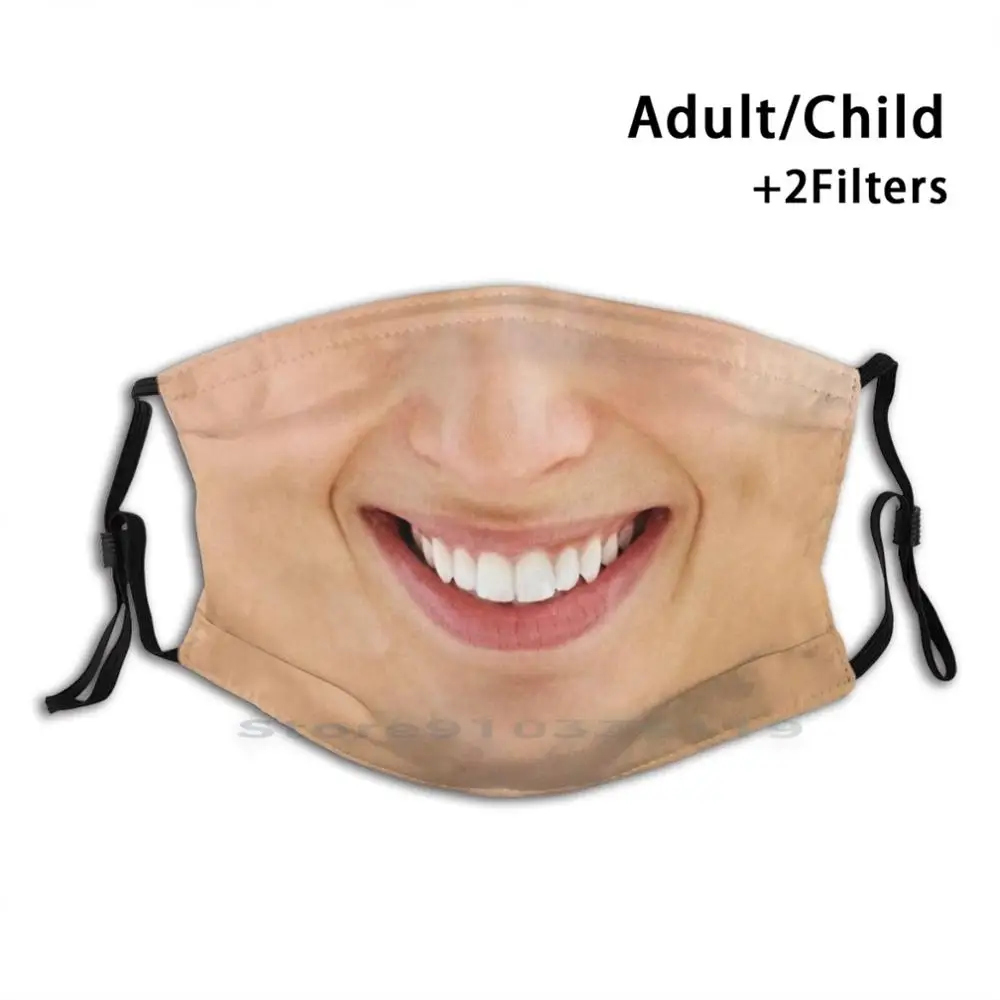 

Маска для лица и рота для женщин, моющаяся смешная, с фильтром, для косплея, для взрослых и детей