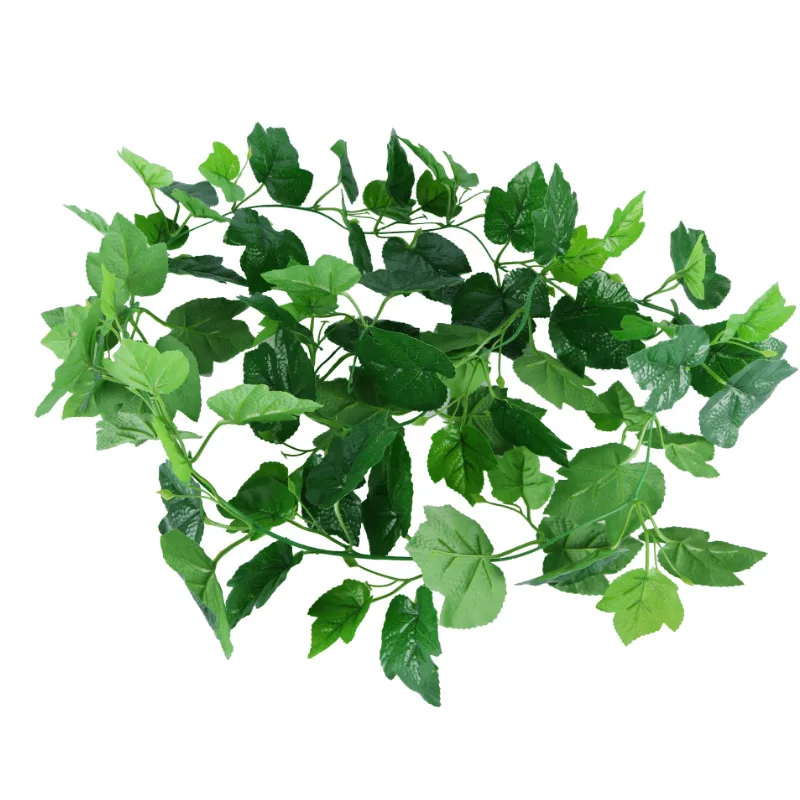 Hojas de uva artificiales, decoraci&oacute;n de enredadera verde, enredadera de rat&aacute;n, planta verde de rat&aacute;n, 24 piezas-1