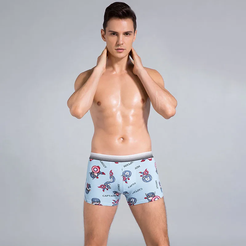 

4/5pcs Boxer Shorts Underpants Man Men Panties Boxer Underwear Cartoon Cute suit Large Size Soft New cartoon underwear