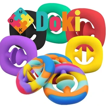Grip Ring Sensory Toy Unzip Toys Autism Stress Reliever Kids Adult Antistresse Toy Hand Grips Train Strength Fidget Toy