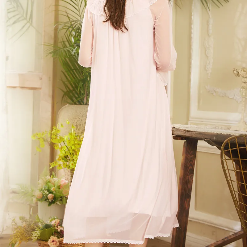 2019 сексуальная ночная рубашка в викторианском стиле винтажном с длинным рукавом