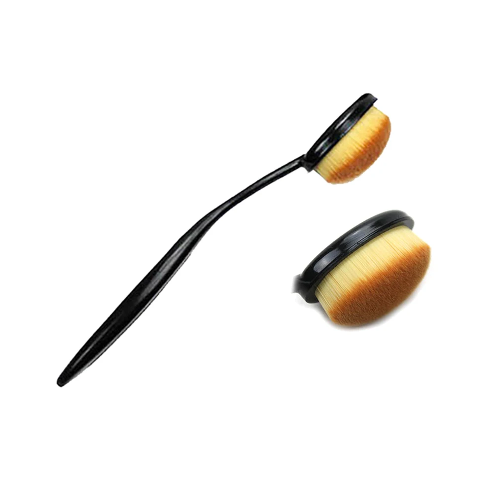 03-1pc Мягкие кисти для макияжа, для тонального крема, пудры, румян, бровей, теней, растушевки, Кисть для макияжа, зубная щетка, овальная косметика, инструмент для макияжа - Handle Color: 03-1pc