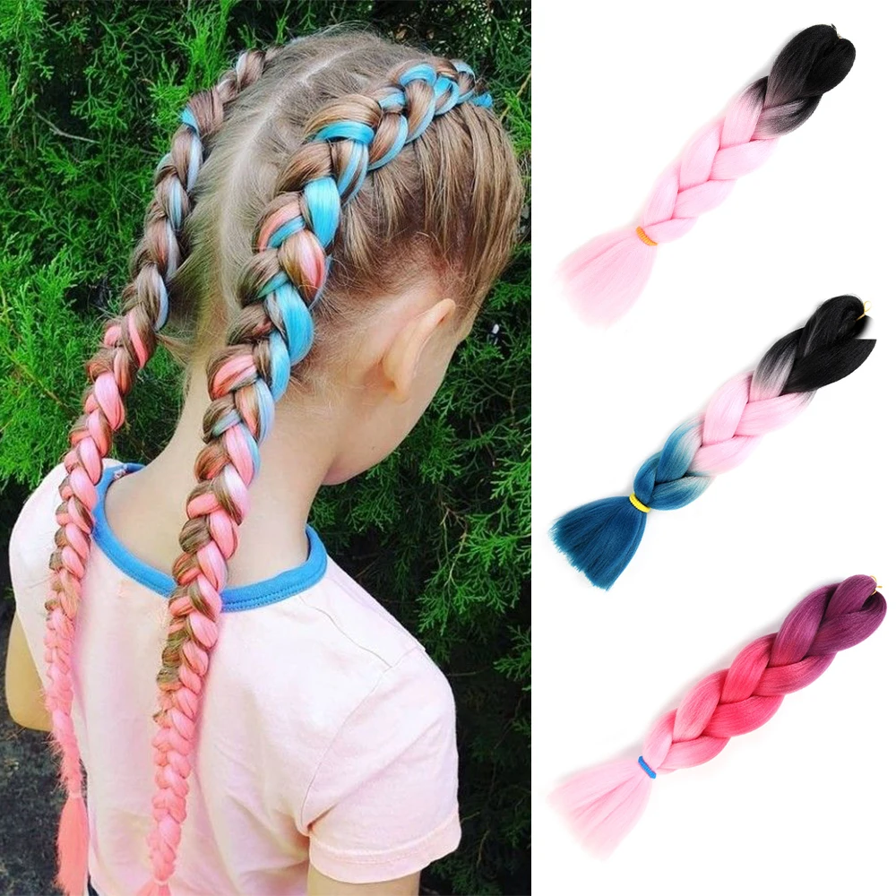 Braiding Synthetic Hair Extensions  Braid Hair  For  100 Colors Heat Resistant Fiber